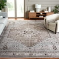thumbnail image 2 of SAFAVIEH Antique Patina Dorris Medallion Polyester Area Rug, Blue/Beige, 5'3" x 7'7", 2 of 6