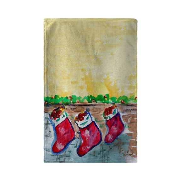 Betsy Drake BT279 30 x 50 in. Christmas Stockings Beach Towel