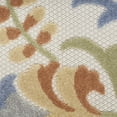 thumbnail image 5 of Nourison Aloha Indoor/Outdoor Ivory Blue 5'3" x Round Area Rug (5 Round), 5 of 9