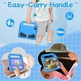 thumbnail image 3 of BMOUO Kids Case for Onn 8.1 Inch Core Tablet 2026 Model, Lightweight Foldable Kickstand Shockproof Handle Design Case for Onn 8.1 2026, Blue, 3 of 7