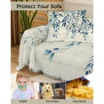 thumbnail image 4 of Retro Eucalyptus Sofa Covers for 3 Cushion Couch,Washable Sectional & L Shape Couch Covers for Dog/Cat/Kid,Blue Rustic Chic Aesthetic&nbsp;Leaf Botanical Non Slip Sofa Slipcover Futon Cover 71x150, 4 of 8