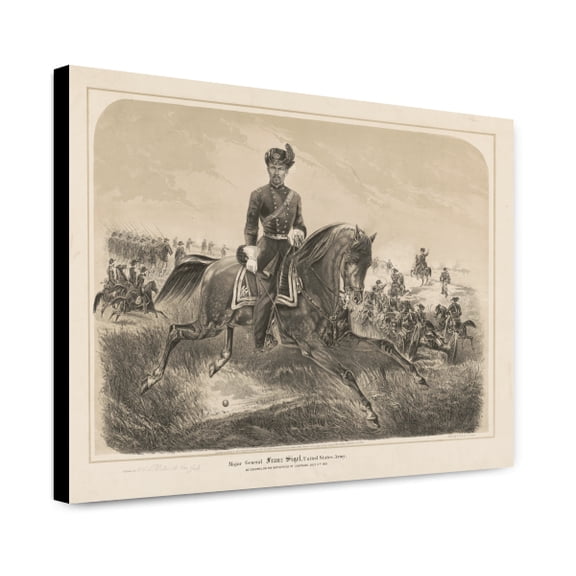 Canvas Print: Major General Franz Sigel, United States Army, As Colonel, On The