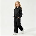 thumbnail image 2 of BOOMNY Girls 2 Peice Sweatsuits Back To School Long Sleeve Hoodies Sweatpants Sets for Kids Comfy Track Suits, 2 of 7