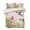 MediumVioletRed, variant on Quilts King Size, Hummingbird Red Floral Soft Comforter Bedding Set for Bed, Rustic Botanical Green Ombre Lightweight Quilted Bedspread with Pillow Cover(2 Pieces) for All Season, 96x106 Inch