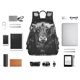 thumbnail image 4 of Balery Geometric Bull Design Mochila ligera para hombre y mujer: duradera e impermeable, ideal para la escuela, el trabajo, viajes y uso diario., 4 of 7