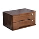thumbnail image 3 of Caja de Almacenamiento de Escritorio de Madera con Cerradura, Organizador de Escritorio, Organización de 2 Niveles, Cajón de Almacenamiento de Gabinet Marrón, 3 of 8