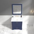 thumbnail image 4 of Blossom Copenhagen 30" Vanity | Navy Blue | Marble Top | Ceramic Sink | Mirror Included | Freestanding, 4 of 9