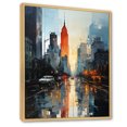 thumbnail image 2 of Designart "Modern City Skyline IV" Sky Floater Framed Wall Decor, 2 of 5
