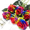 thumbnail image 3 of Yuarrent 10 piezas de tela flor falsa portátil decorativa de larga duración boda fotografiando flores artificiales fotografía Prop Kits de decoración para fiestas Yuarrent HA084249-00, 3 of 6