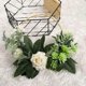 thumbnail image 4 of Corona de puerta artificial tu un 12/30 cm flores artificiales, 4 of 5