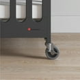 thumbnail image 4 of Foundations Boutique Compact Folding Hotel Crib with 3" Mattress and Locking Wheels, Ebony Black, 4 of 6