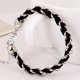 thumbnail image 2 of Pulsera colorida de estilo Simple para mujer y niña, pulsera tejida hecha a mano, joyería (negro), 2 of 2