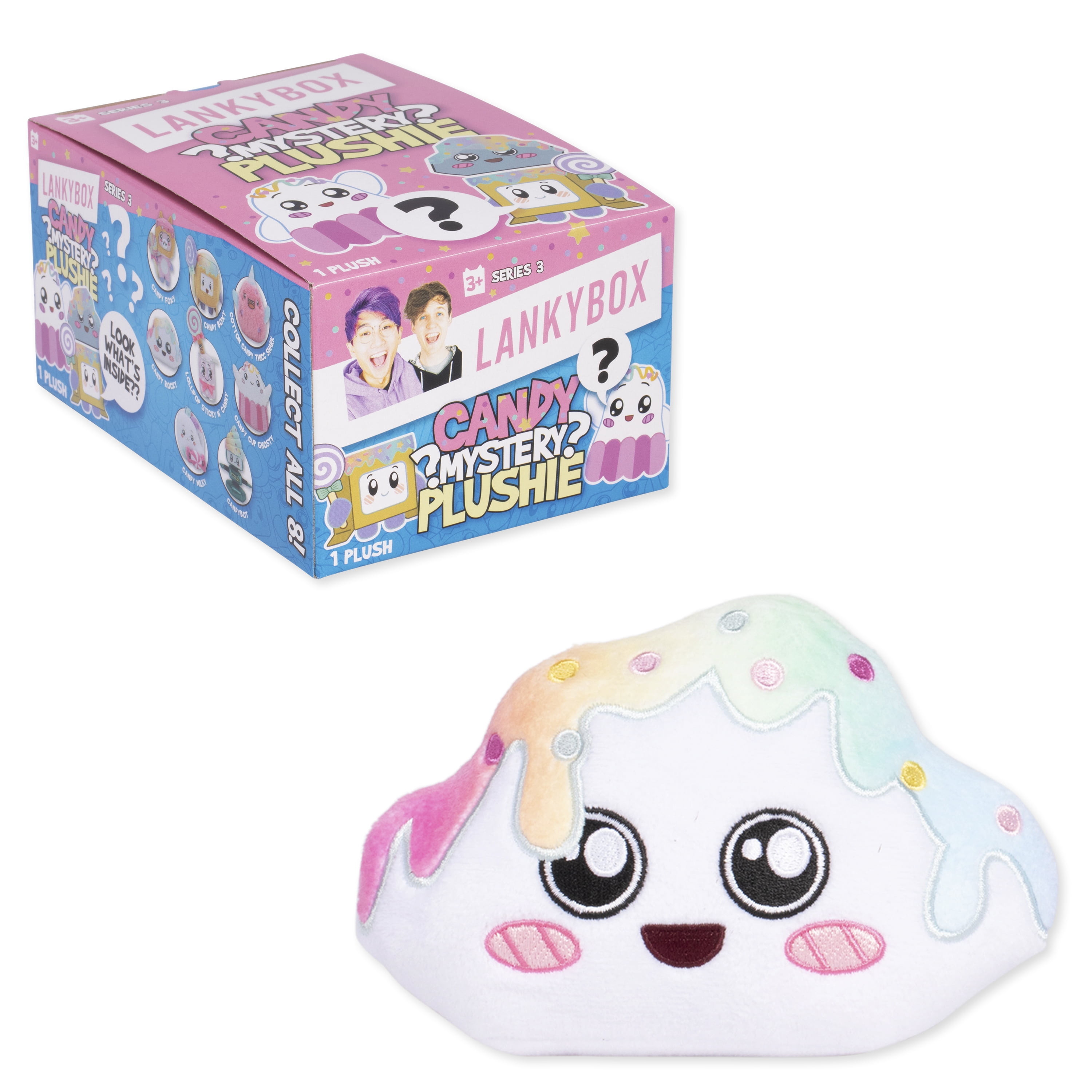 LankyBox Mystery Plush, Candy Collection, Collectible Blind Box Mini Plush, Officially Licensed LankyBox Merch