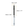 thumbnail image 2 of Uxcell 304 Stainless Steel Bore Brush Cleaning Twisted Wire Brush with Handle 1/4" Hex Shank for Tubes Ports Bearings Silver 9mm 1pcs, 2 of 6