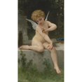 thumbnail image 3 of William Bouguereau 15x24 Black Modern Framed Museum Art Print Titled - Love at the Butterfly (1888), 3 of 5