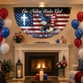 thumbnail image 4 of One Under 250 Years Of Blessing Bunting Flag 1776-2026 Patriotic Half Fan With 4th Of July Independence Day Porch Garden Decor Weather USA, 4 of 6