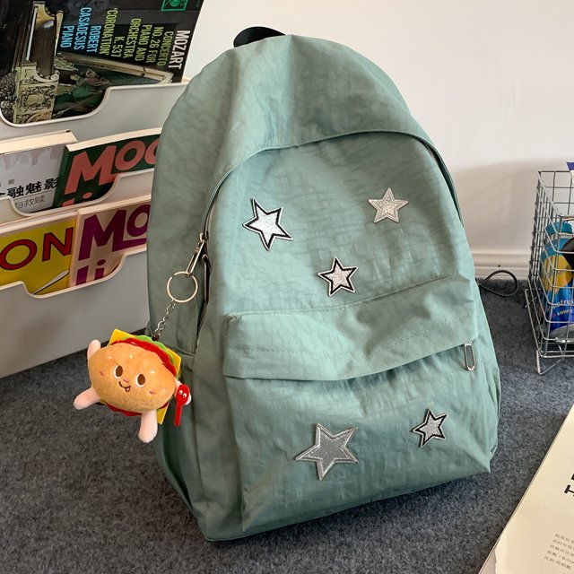 Mochila linda para mujer Correa ajustable Bolso de viaje al aire libre (verde)