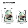 thumbnail image 2 of Gaeub Tropical Summer Palm Drawstring Backpack Bag Sport Gym Sackpack Heavy Duty String Backpack for Men Women-Medium, 2 of 6