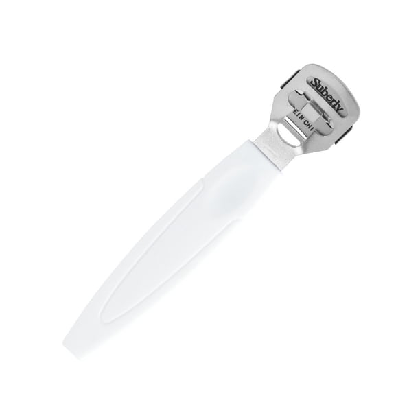Vogacara Afeitadora para la piel del pie, exfoliante, cortador de cutículas duradero, removedor de protección segura, escofina, Lima, callos, accesorios Cuidado de los pies P05Blanco Vogacara CE015290-02