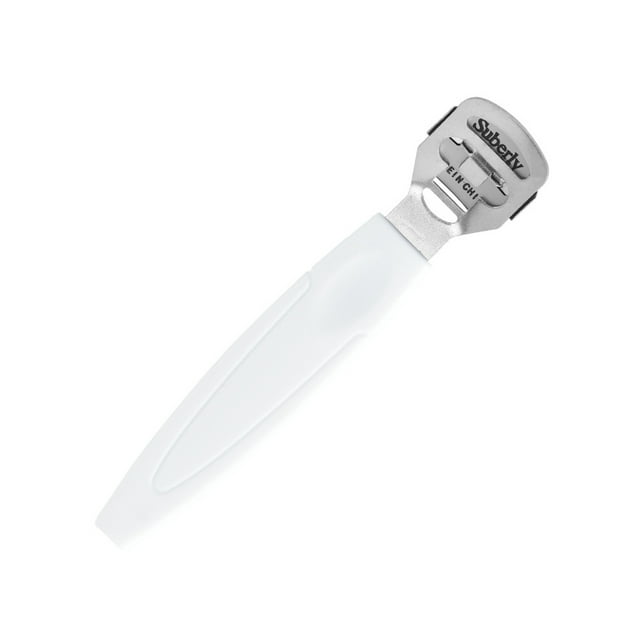 Qarigey Afeitadora para la piel del pie, cortador duradero exfoliante, removedor de protección segura, lima de raspador, cuchillas para callos, Cuidado de los pies P05Blanco Qarigey CE015290-02