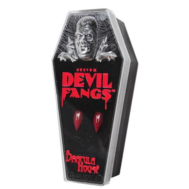 Morris Costumes FH14MD Red Devil Fangs, Medium