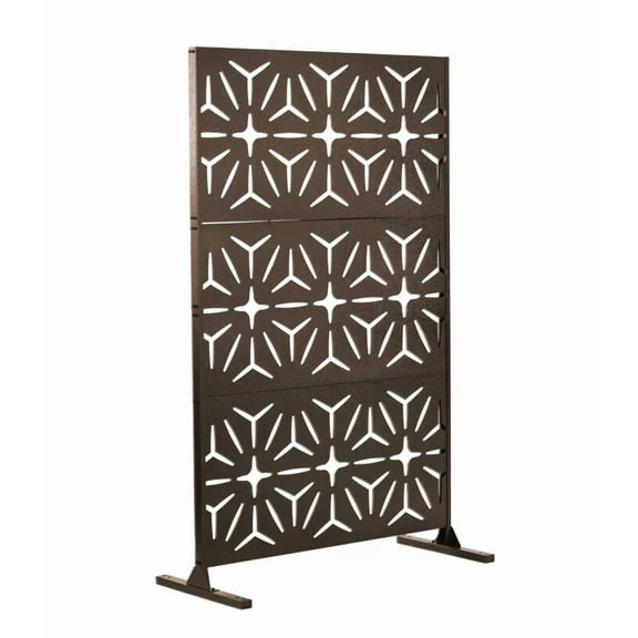 72.36" x 44.4" Decorative Privacy Screen Outdoor Freestanding Metal Panels for Garden Patio Unbranded