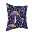 thumbnail image 2 of Bingfone Decorative Pillow Covers 20"X20" Floral Hippie Mushrooms Couch Pillow Cases Modern Farmhouse Covers For Couch Sofa Bed, 2 of 9