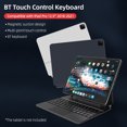 thumbnail image 2 of TFixol BT Magnetic Suction Touch Control Keyboard with Protective Shell Compatible with iPad Pro 12.9'' 2018-2021 Black(with Backlight), 2 of 8
