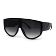 thumbnail image 3 of Hommes Incurvés Haut Grand Bouclier Racer Lunettes de Soleil Noir Fumée, 3 of 4
