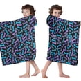 thumbnail image 4 of Dog Bones Hooded Bath Towel，50"x30" for Ages 3 To 12 Kids, Quick Dry Lightweight Soft Microfiber Hood Beach Towel Cover Up for Kids, 4 of 7
