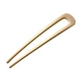thumbnail image 3 of Opvise French Style Hair Stick U-Shaped Large Hair Clip Thick Long Hair Metal Hairpin Decorative Secure Hold Bun Holder Golden, 3 of 8