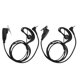 thumbnail image 1 of 2pcs 3.5mm Plug In-Ear Earphone ABS Single Earpiece Headset for Radio Walkie Talkie, 1 of 4
