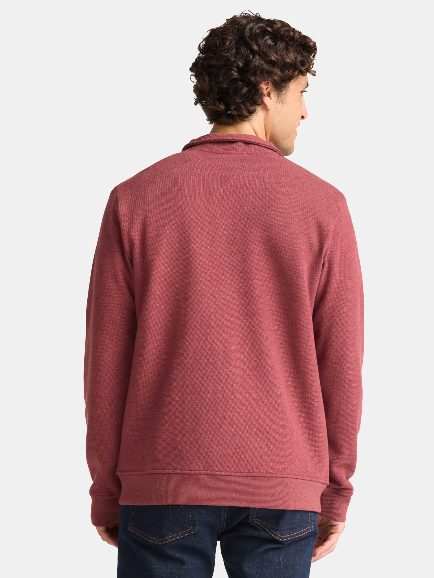George Men's and Big Men's Full Zip Knit Jacket, Size XS-3XL
