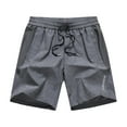 thumbnail image 1 of Mens Shorts, Mens Summer Casual and Comfortable Drawstring Pocket Elastic Waist Shorts, 1 of 3