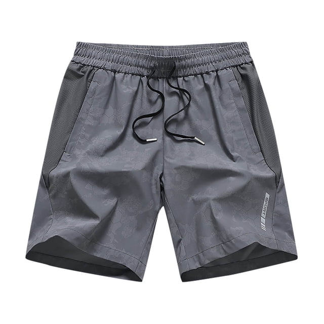 Mens Shorts, Mens Summer Casual and Comfortable Drawstring Pocket Elastic Waist Shorts