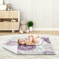 thumbnail image 5 of Sweet Jojo Designs Peony Floral Garden Purple Ivory Baby Security Blanket, 5 of 5