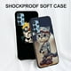 thumbnail image 3 of Funda Para Samsung Galaxy A32 4G 5G Trasera A32 5G SM-A326/A325 Negro tpu Gato Lindo Dibujo De Niña De Dibujos Animados, 3 of 4