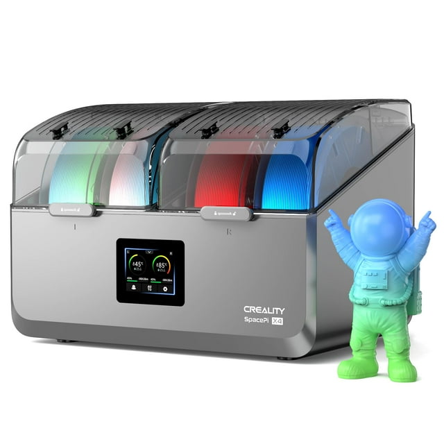 Caja Secadora De Filamentos De 4 Carretes Creality Caja De Almacenamiento De Filamentos Para Impresora 3D Spacepi X4 Cámaras De Calentamiento Independientes Duales Calentamiento Rápido De Hasta 85? L