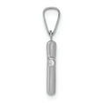 thumbnail image 2 of 14K White Gold Charm Pendant Themed 13.6 mm 8.13 Polished Cross, 2 of 3