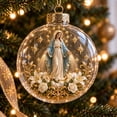 thumbnail image 5 of NWQKYZGH 1Pc Glowing Christmas Ornaments, Gold Light-Up Christmas Ball Ornaments, Christmas Tree Ornament with LED Light for Tree Mantel, Holiday Scene Decoration & Gift, 5 of 8