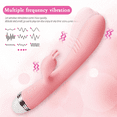 thumbnail image 5 of Centerel Powerful Rabbit Vibrator for G Spot Vaginal Stimulation with 12 Vibration, Waterproof Adult Sex Toys for Women and Couples ,Pink, 5 of 9