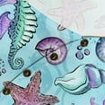 thumbnail image 3 of CLOOCL Crew Neck Blouse Fantasy Seashell Printing T-Shirt Plus Size Women Clothing, 3 of 6