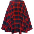 thumbnail image 1 of Women's Basic Flared Casual Mini Skate Skirt Versatile Stretchy, 1 of 3