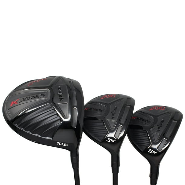 Men's Majek KSeries High Launch 460cc 10.5° Driver and 3 5 Fairway Wood Set Golf Clubs, Right
