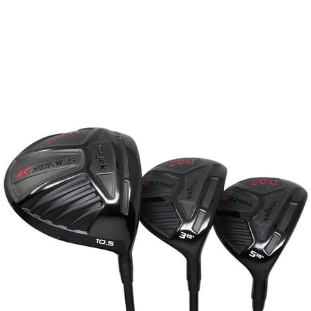 Men's Majek K-Series High Launch 460cc 10.5° Driver and 3 5 Fairway Wood Set Golf Clubs, Right Handed Ultra Forgiving X Stiff Flex Graphite