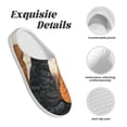 thumbnail image 5 of Lsque Four Cats Watching Rain Pattern Womens Comfort Cotton on Scuff With Memory Foam and Anti-skid Sole Slipper-40/41, 5 of 7