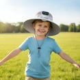 thumbnail image 2 of gcong Cooling Fan Hat for Kids Quick Drying Solar Powered Fan Caps Sun Hat Solar Fan Fishing Hat for Boys and Girls, 2 of 4