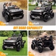 thumbnail image 2 of 24V 2 Seater Ride on Truck Car, Ford Bronco Raptor Kids Electric Vehicle Car with Parent Remote, Battery Powered Ride on Toy for Boys Girls w/ Rear Wheel Suspension, Bluetooth, Black, 2 of 8