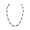 White, variant on Brown Coconut and Puka Shell Beads Necklace (18")