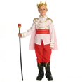 thumbnail image 6 of LIIPEE Boys King Costumes Kids Cute Tops Pants Waistband And Headwear Dress Up Clothes 4 Piece,3-5 Years, 6 of 7